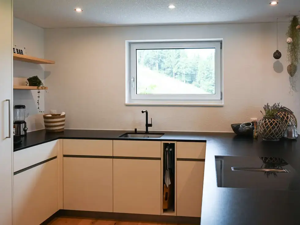 Küche in einem umgebauten Bauernhaus
