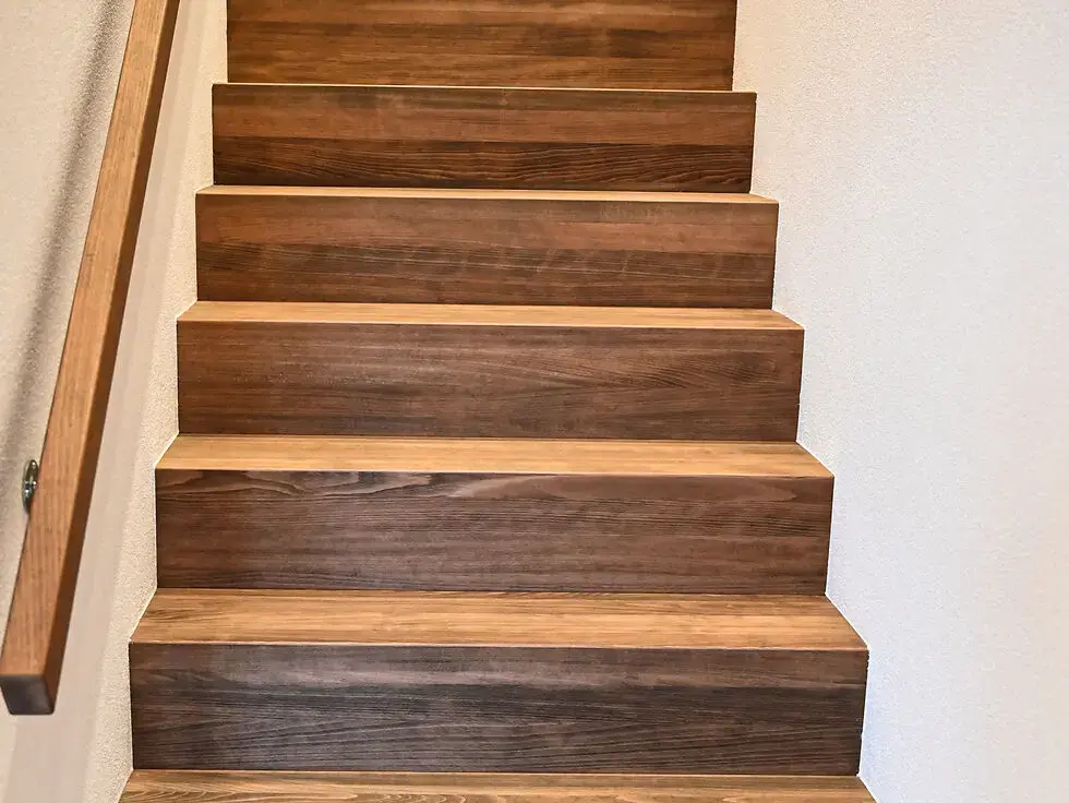 Die neuen Treppen im Bauerhaus