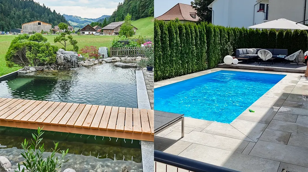 Schwimmteich vs. Pool. Was passt besser zu Ihnen?